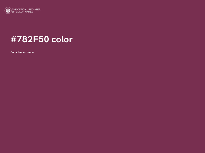 #782F50 color image