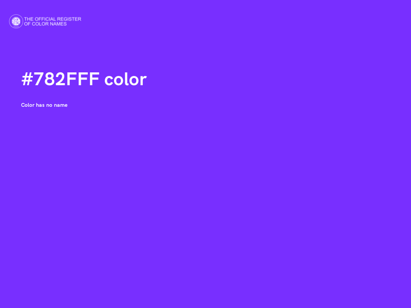 #782FFF color image