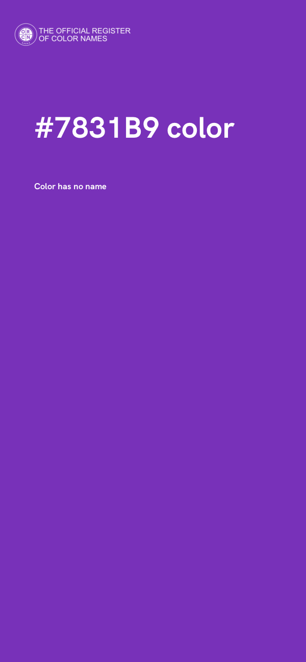 #7831B9 color image
