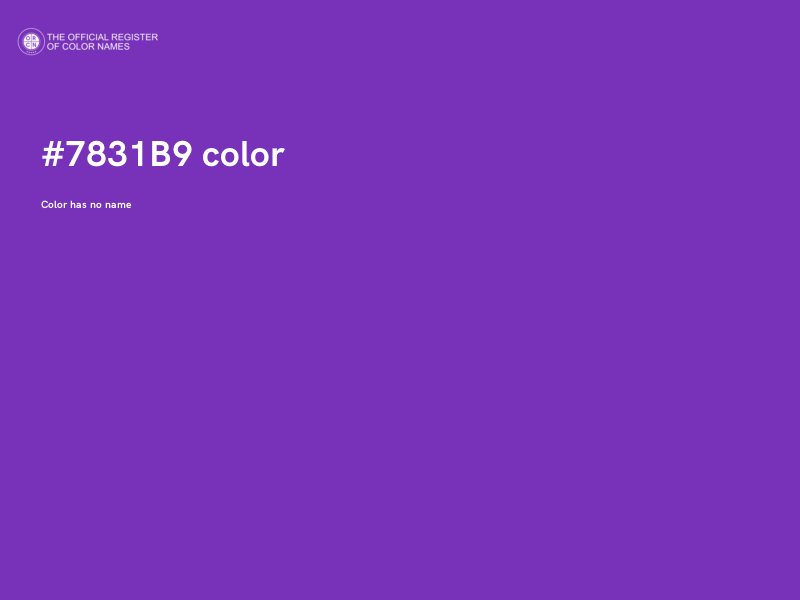 #7831B9 color image