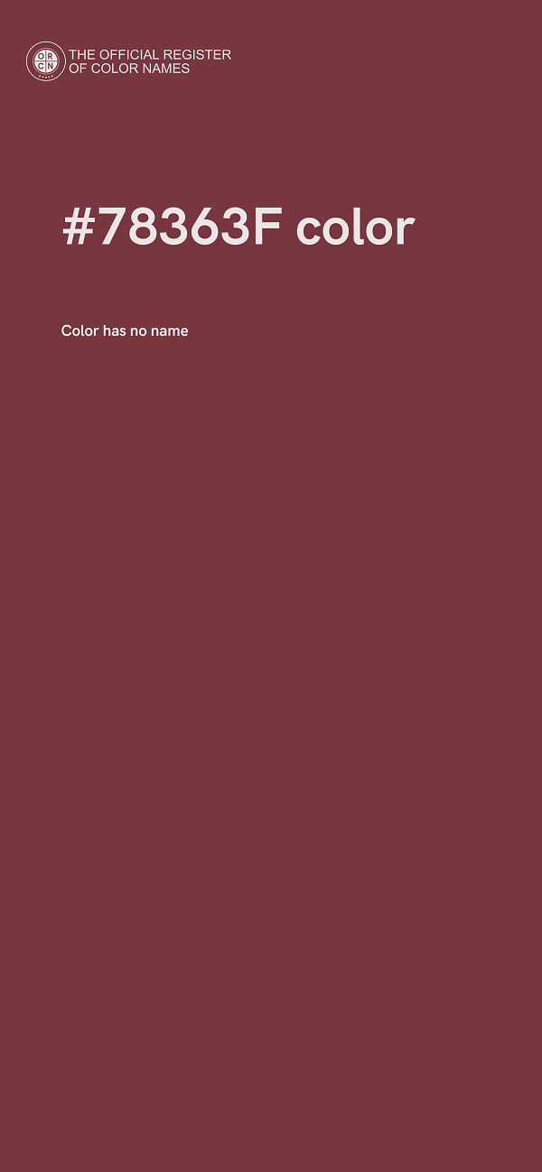 #78363F color image