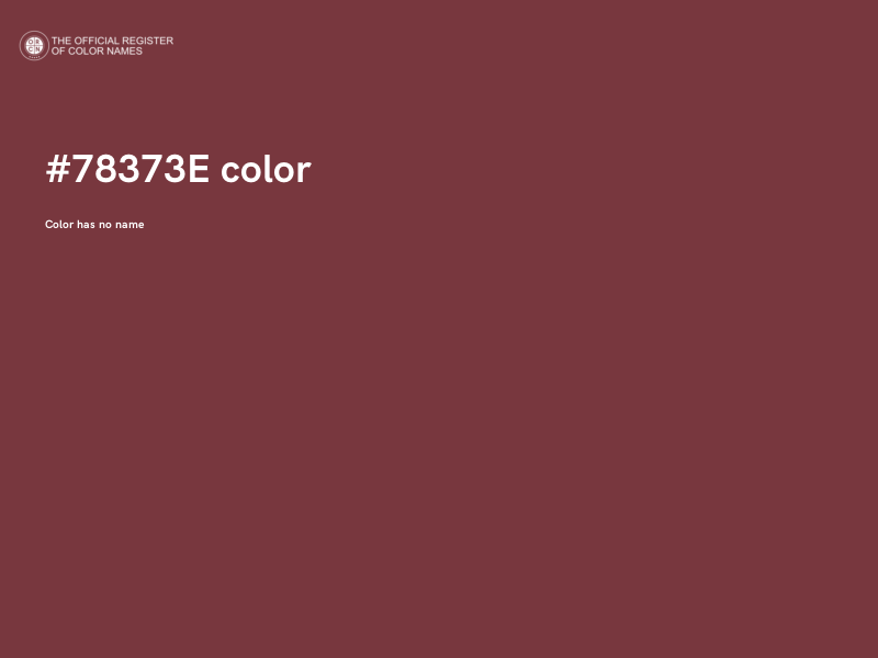 #78373E color image
