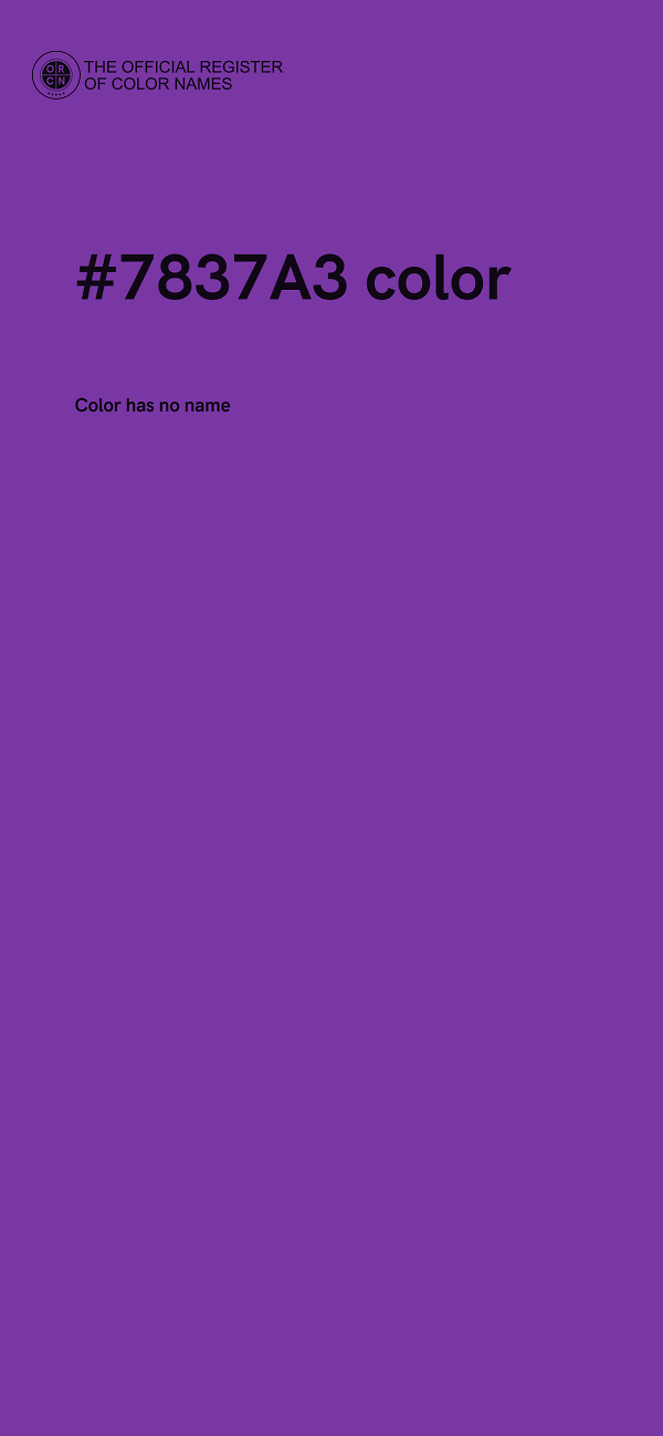 #7837A3 color image