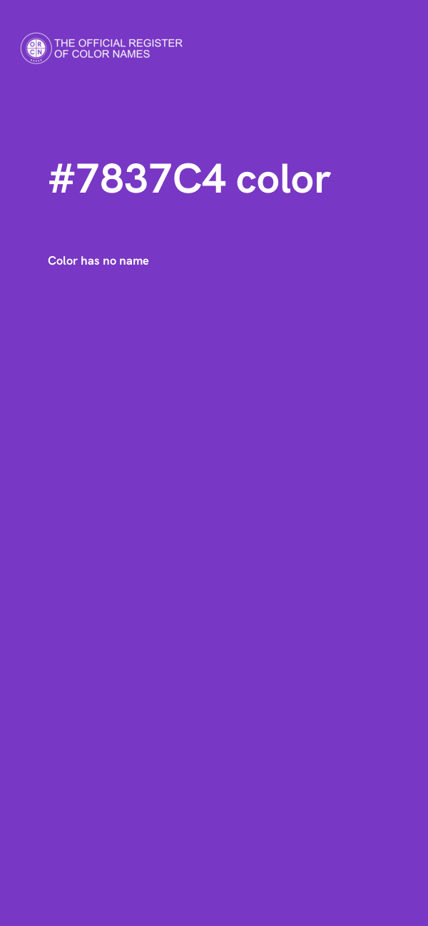 #7837C4 color image