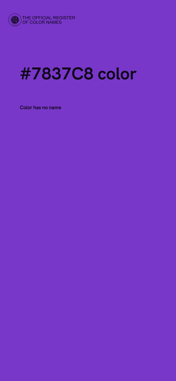 #7837C8 color image