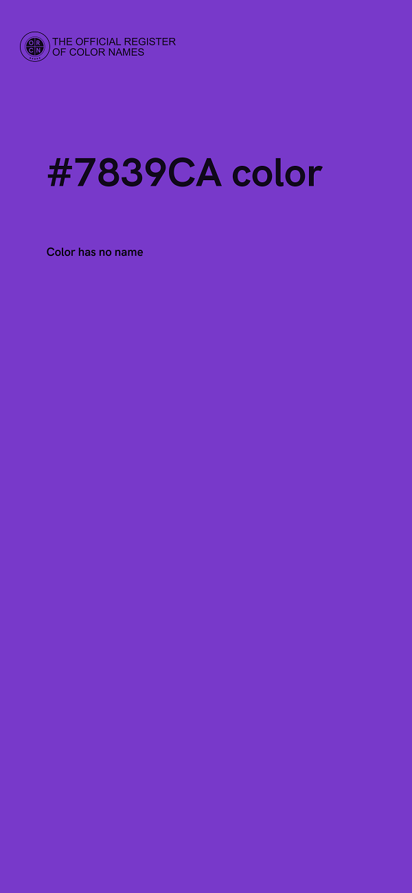 #7839CA color image