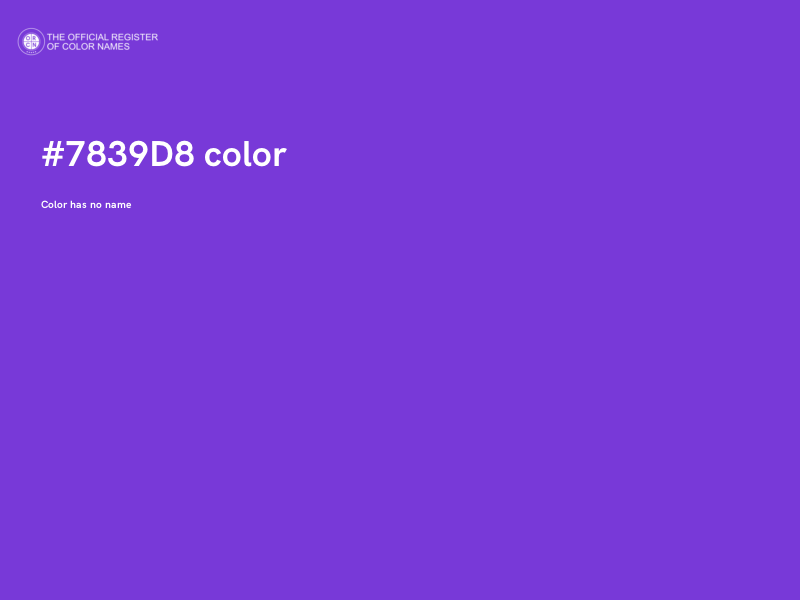 #7839D8 color image