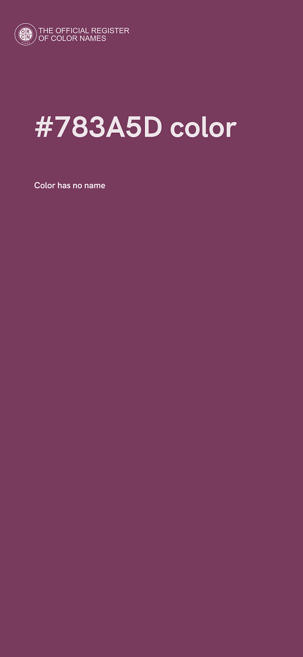 #783A5D color image
