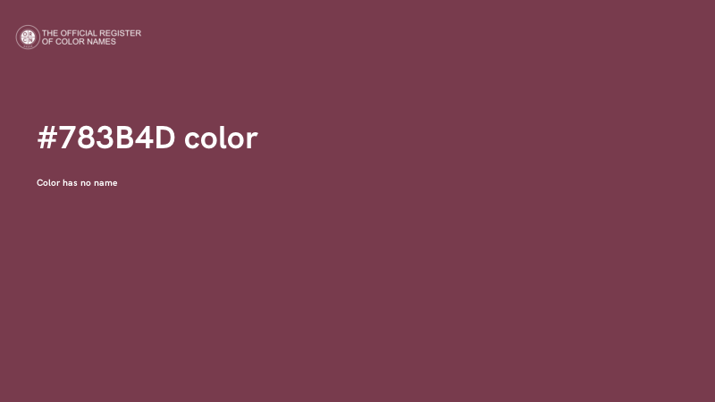 #783B4D color image