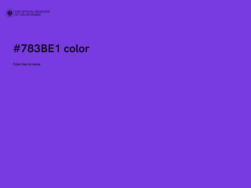 #783BE1 color image