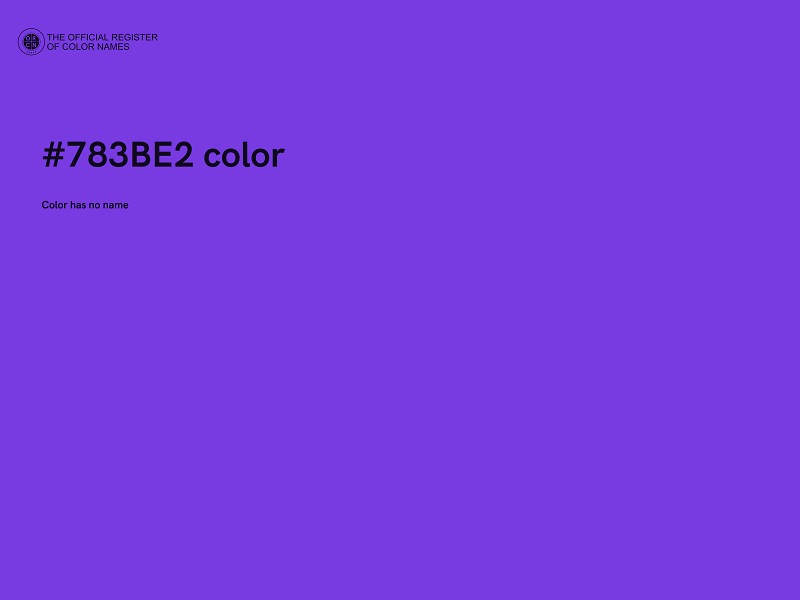 #783BE2 color image