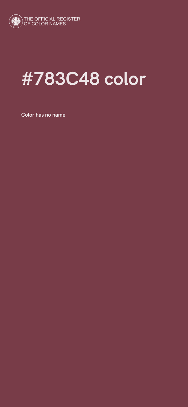 #783C48 color image