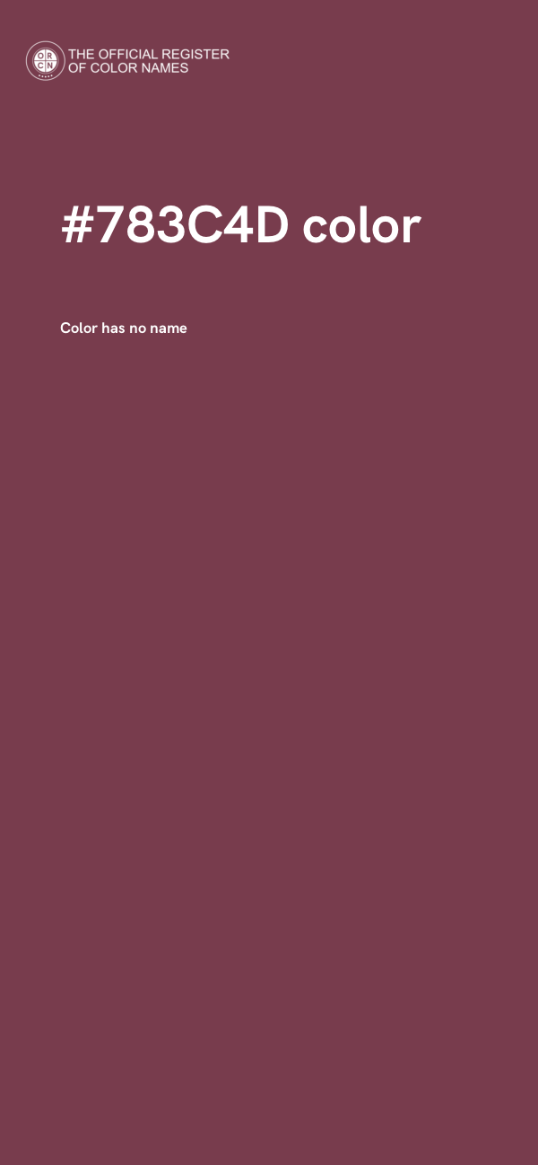 #783C4D color image