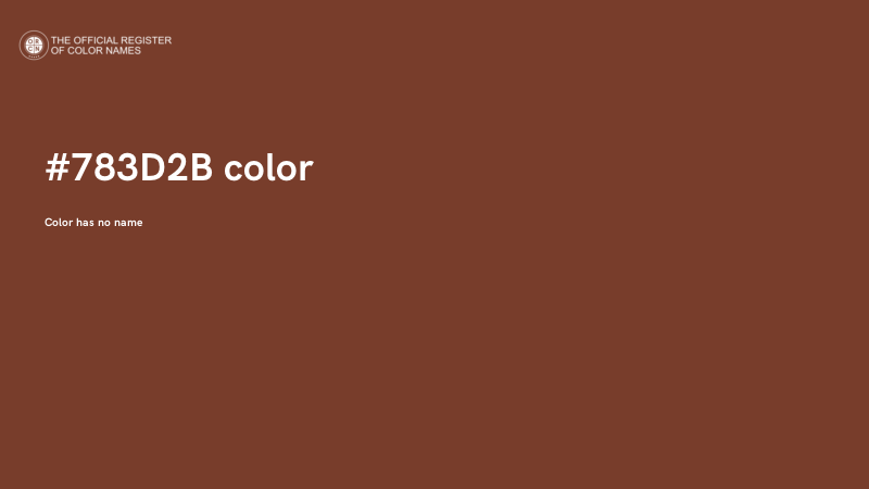 #783D2B color image