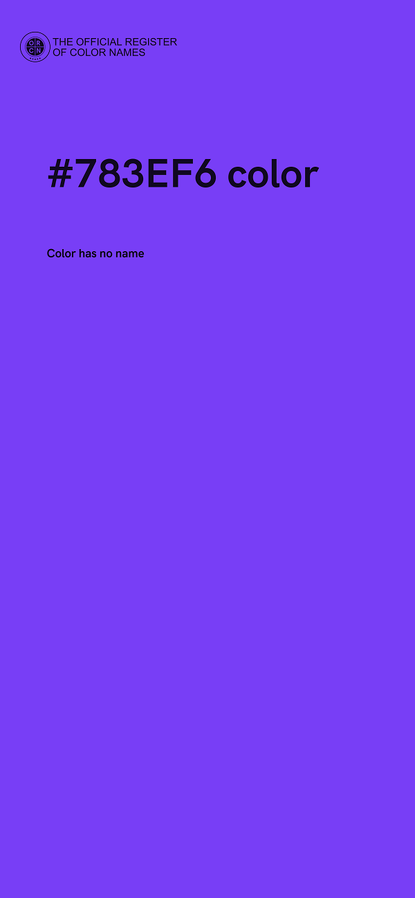 #783EF6 color image