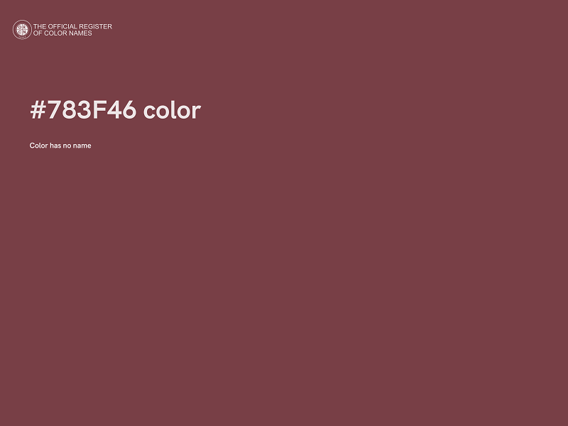 #783F46 color image