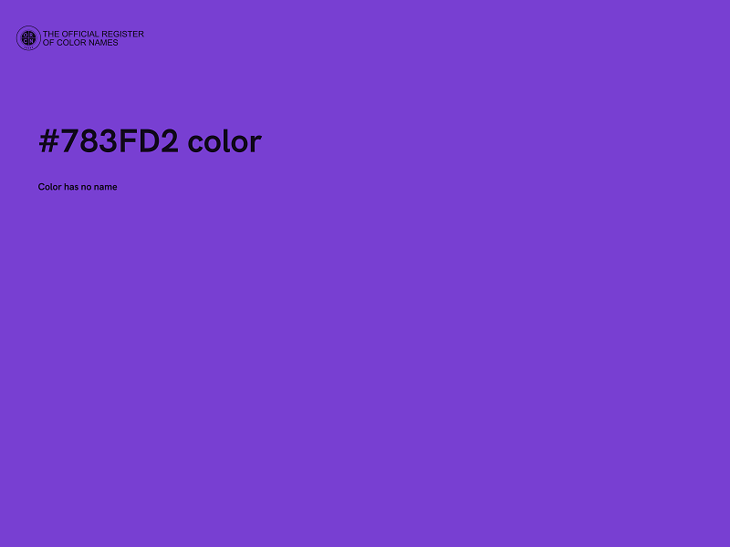 #783FD2 color image