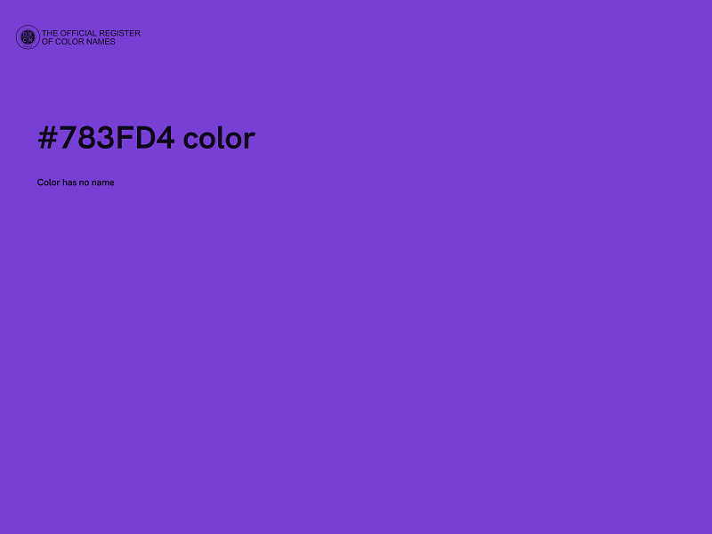 #783FD4 color image