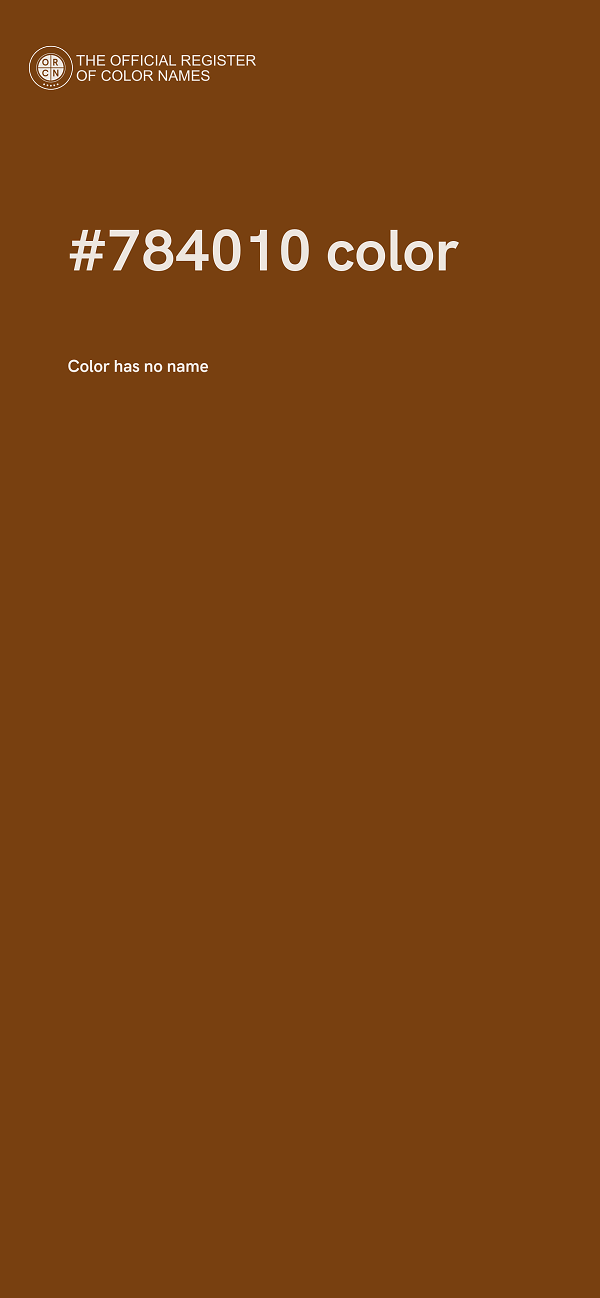 #784010 color image