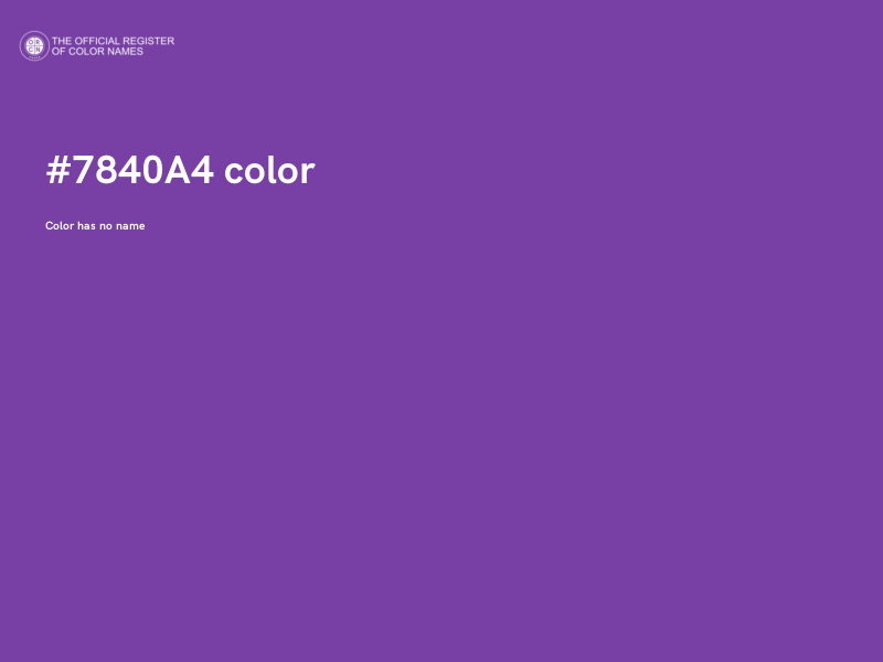 #7840A4 color image