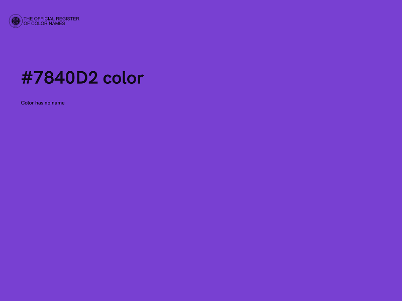 #7840D2 color image