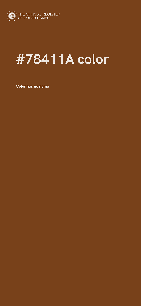 #78411A color image