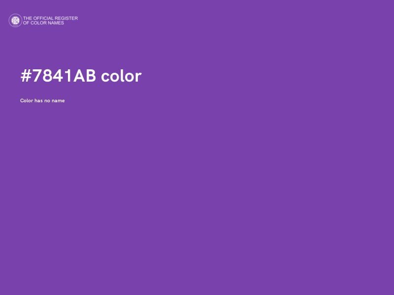 #7841AB color image