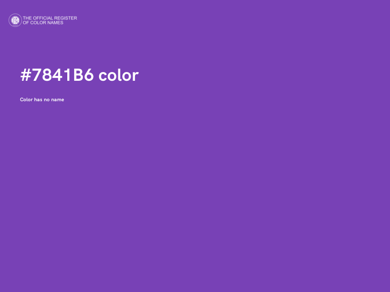 #7841B6 color image