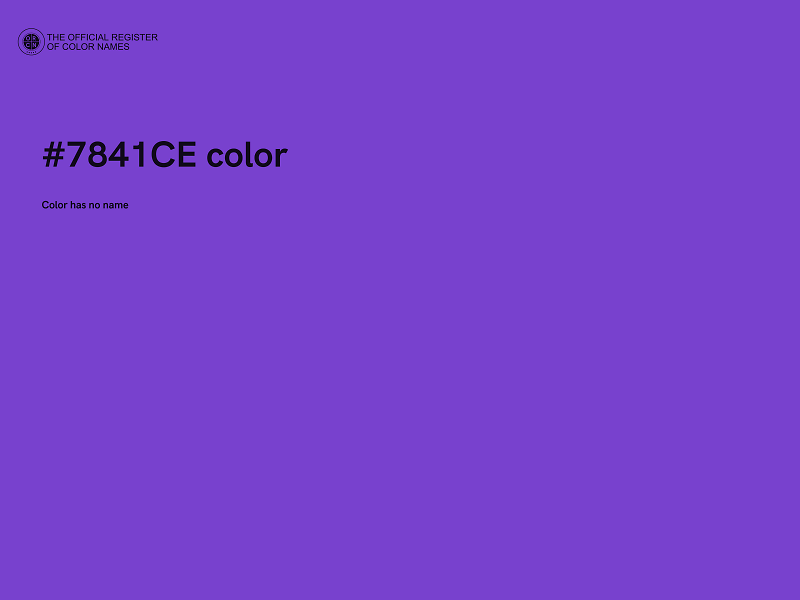 #7841CE color image