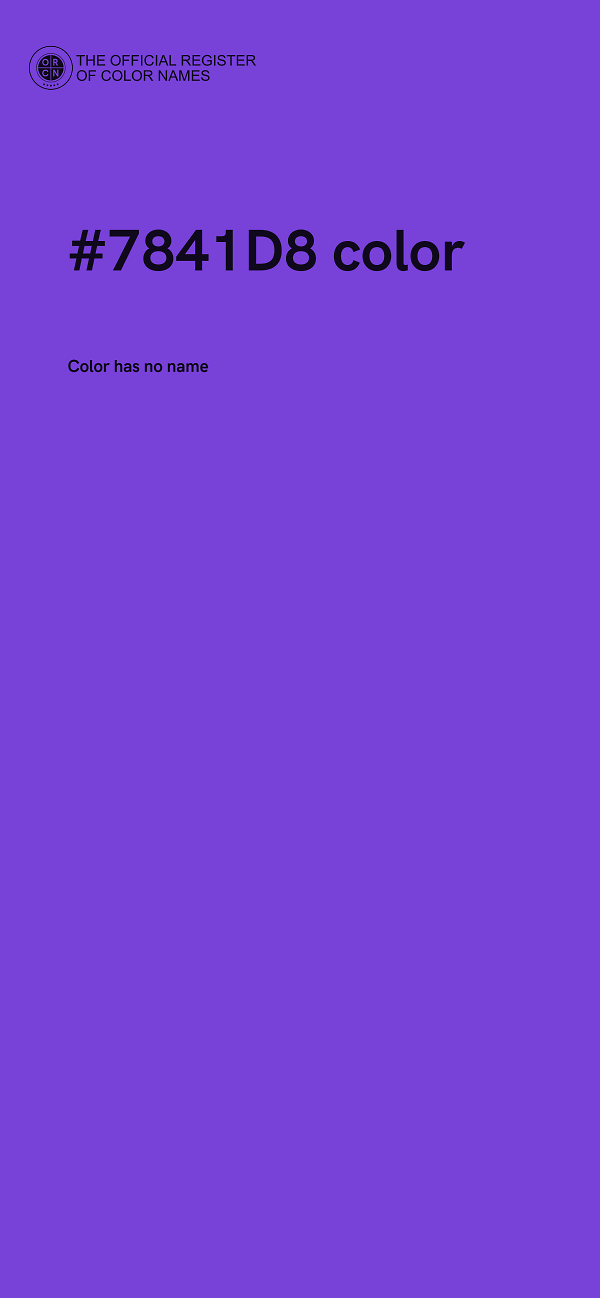 #7841D8 color image