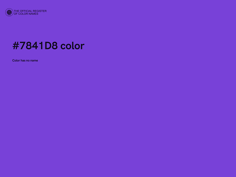 #7841D8 color image