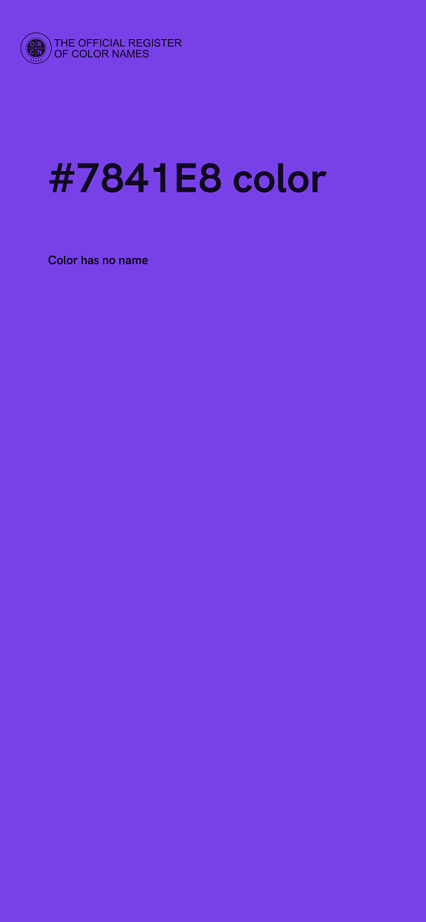 #7841E8 color image