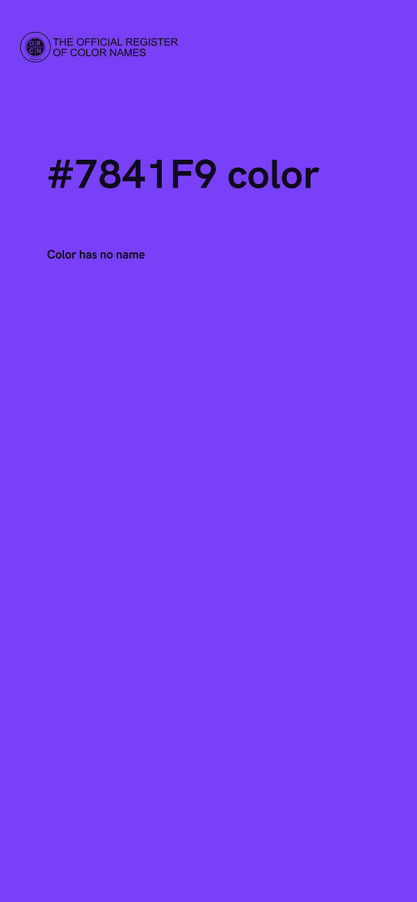 #7841F9 color image