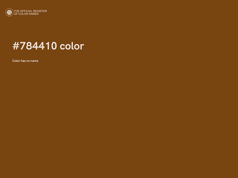 #784410 color image
