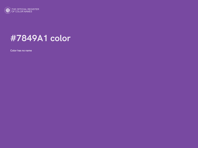 #7849A1 color image