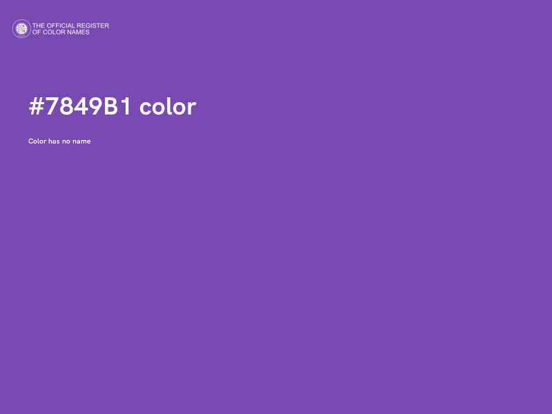 #7849B1 color image