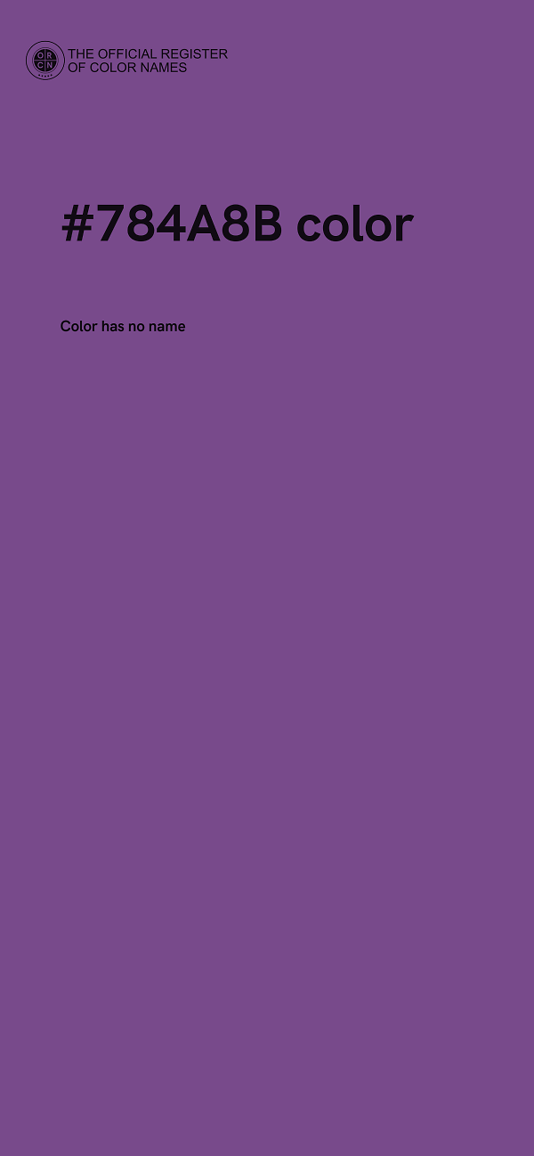 #784A8B color image