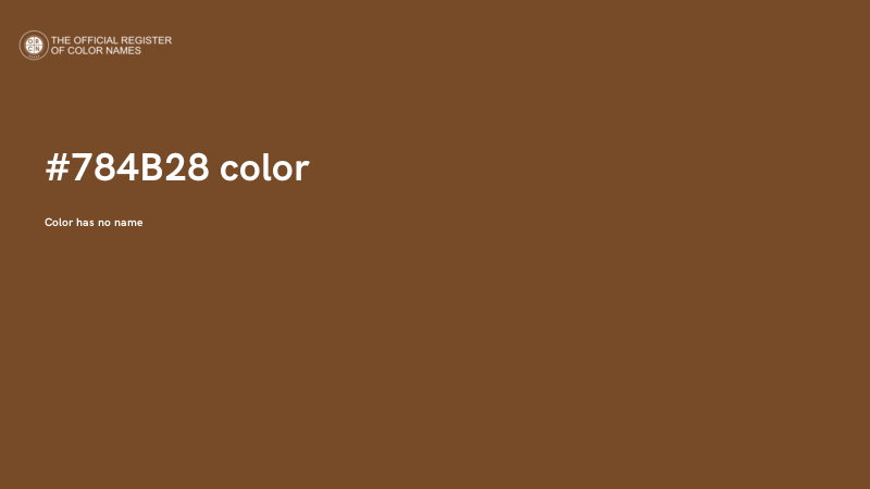 #784B28 color image