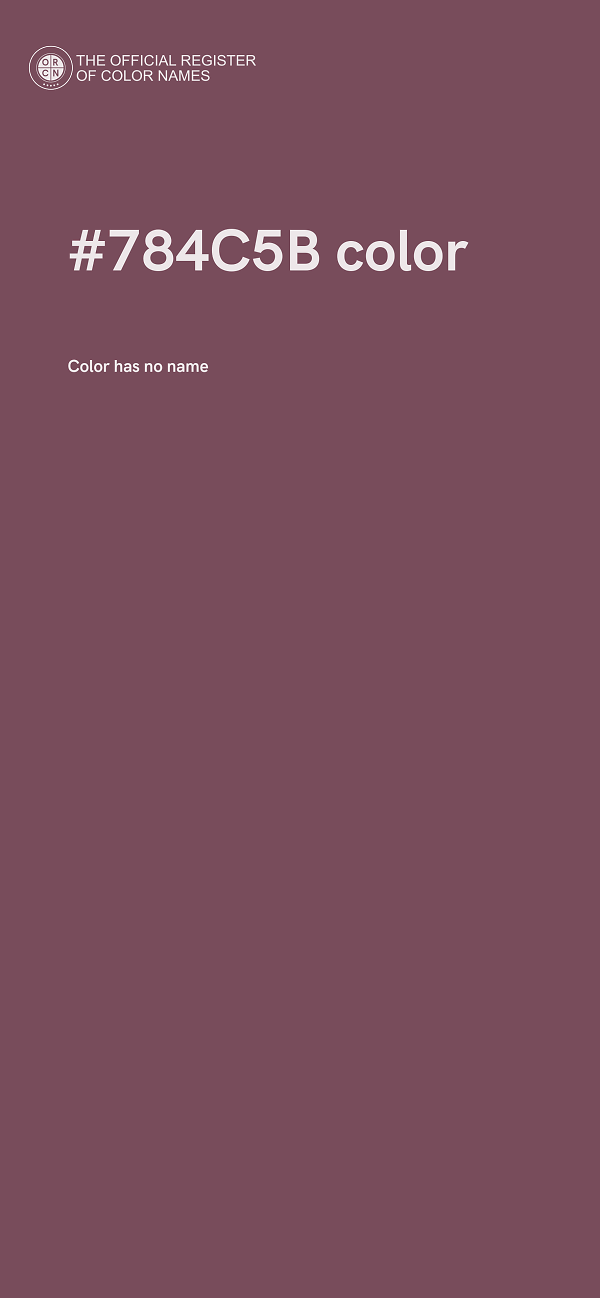 #784C5B color image
