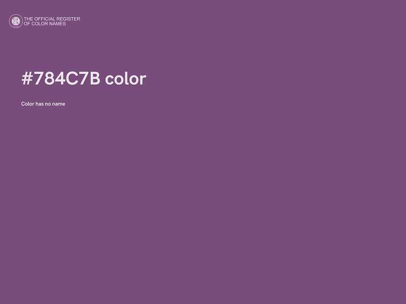 #784C7B color image