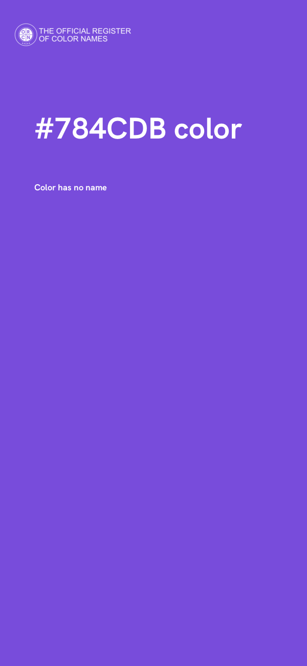 #784CDB color image