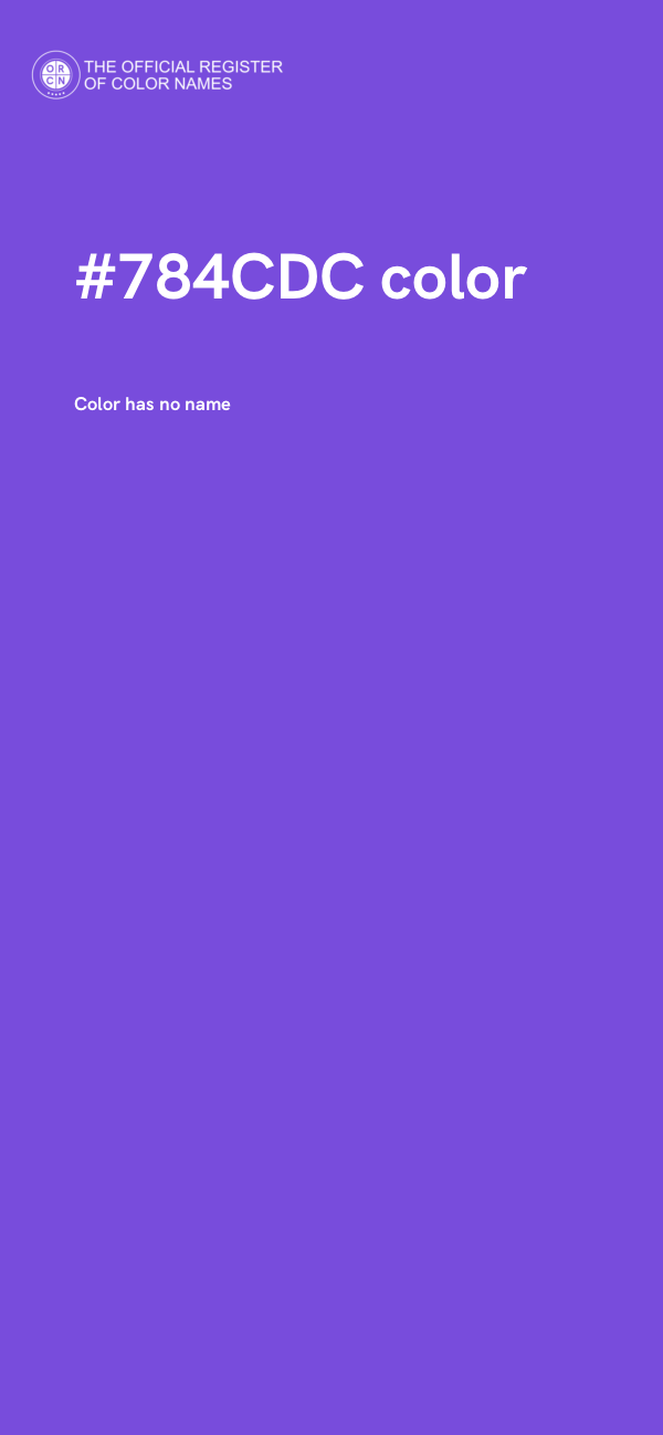 #784CDC color image
