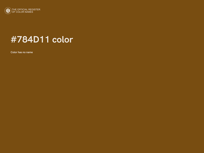 #784D11 color image