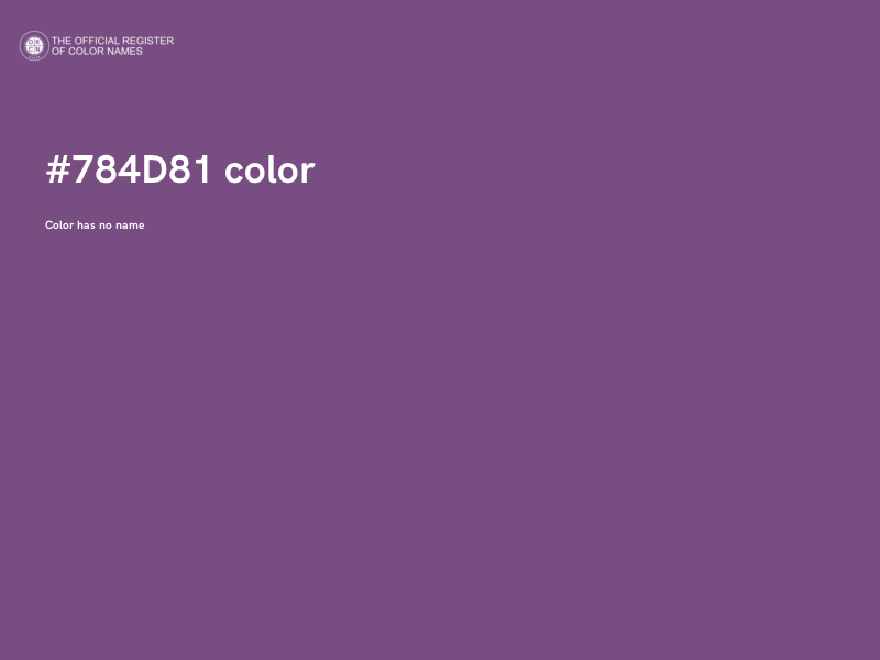 #784D81 color image