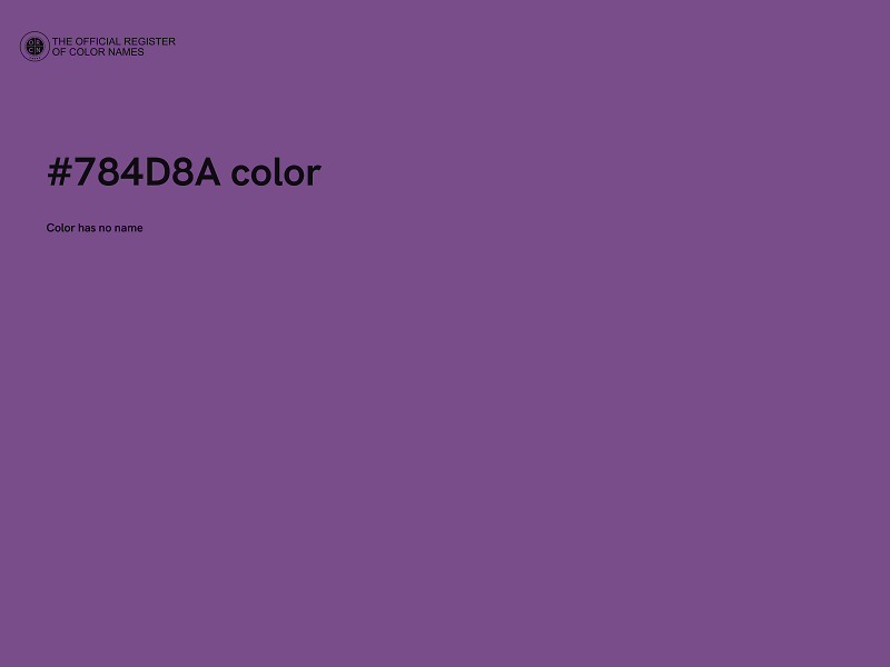 #784D8A color image