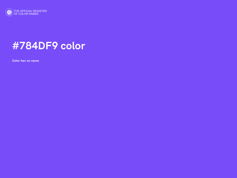 #784DF9 color image