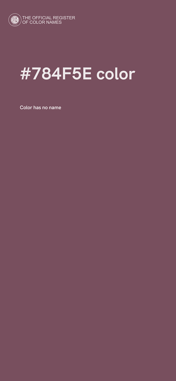 #784F5E color image