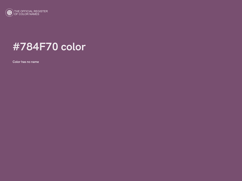 #784F70 color image