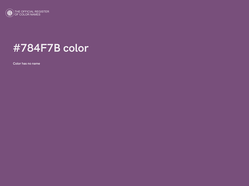 #784F7B color image