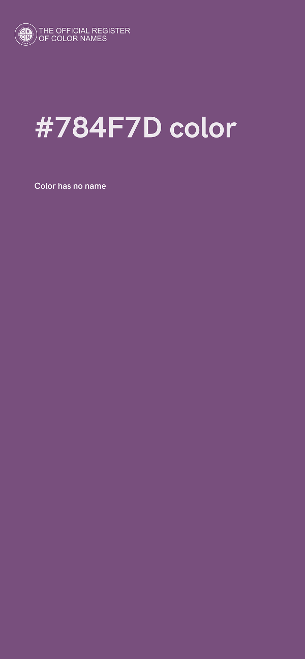 #784F7D color image